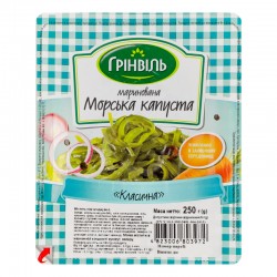 МОРСКАЯ КАПУСТА МАРИНОВАНАЯ КЛАССИЧЕСКАЯ ГРИНВИЛЛ 250 Г